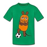 Spreadshirt Die Sendung Mit Der Maus Mit Fußball Teenager Premium T-Shirt, 158-164, Kelly G