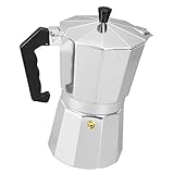 Baoblaze Moka Express 3/6/9/12 Tassen Espressokocher - Silber, 6 T