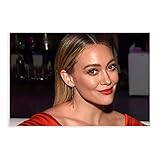 Hilary Duff Schauspieler-Sänger-Poster 35, Leinwand-Poster, Schlafzimmer-Dekoration, Sport-Landschaft, Büro, Raum-Dekoration, Geschenk, ungerahmt: 50 x 75