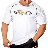 BIG SM EXTREME SPORTSWEAR Herren Shirt T-Shirt Fitness Bodybuilding Gym 2847 weiß XXL