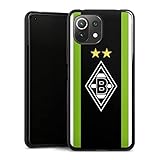 DeinDesign Silikon Hülle kompatibel mit Xiaomi Mi 11 Lite 5G Case schwarz Handyhülle Borussia Mönchengladbach Logo Gladb