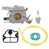 Jeffergarden Vergaser Kit Passend für Husqvarna 36 41 136 137 141 142 Kettensäge Passend für Zama C1Q-W29E für Gartengeräte Muttertagsgeschenk