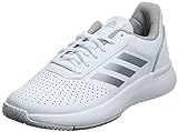 adidas Damen Courtsmash Tennis Shoe, Cloud White/Matte Silver/Grey, 40 EU