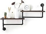 Home Decoration Display Rack / Massivholz Wandbehang Retro Laminat Schmiedeeisen Trennregal Regal Badezimmer Handtuchhalter Minimalismus Massivholz (Größe: 96 x 18 x 63,5 cm) (Größe 96 x 18 x 63,5 cm)