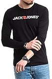 Jack and Jones Herren Langarmshirt & Longsleeve (Black Corp, XXL)