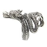 NOVICA Frau .925 Sterling Silber Fantasie Thema Verpackungs-Ring, Baby Dragon' 7 1.3