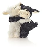 Unbekannt Hansen Plüsch Schaf Pärchen Stofftier Kuscheltier Plüschtier 20 cm schwarz weiß Paare und Verliebte / Engelchen T
