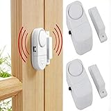 2 tlg. 100 dB Fensteralarm Set Türalarm Fenster Alarm Tür Alarmanlage Sicherheit S