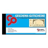 Cherry Art Deco Geschenk-Gutscheine für Kunden (50 Stück), 200 g/m², 210m x 99