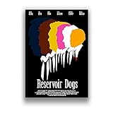 LWJPD Leinwanddrucke 40x60cm Ungerahmt Reservoir Dog Movie Poster Hausbild Büro Nordische Einrichtung Vintage B