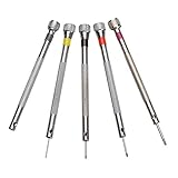 Farleshop 5pcs / Set 0.8-1.6mm Flach Spitze Klingenkopf-Uhr-Reparatur-Schraubenzieher-Installationssatz Handy-Schraubendreher-Satz-Reparatur-Werkzeug
