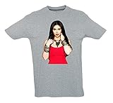 Kim Kardashian Funny Mens & Ladies / Herren & Damen Unisex T-Shirt (Grey, L