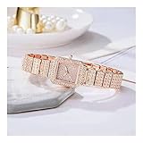 ZHURGN Mode Frauen Uhren Casual Frauen Armbanduhren Elegante Damenuhr Hochzeit Valentinstag Geburtstagsgeschenke (Color : Rose)