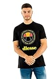 ellesse Herren Campa_Mens_Tee T-Shirt mit kurzen Ärmeln, Schwarz, XS