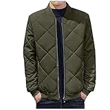 Winterjacke Herren Übergangsjacke Warm Casual Jacke Herren Daunenjacke Übergang Jacken Herbst Winter Bomberjacke Stehkragen Kapuze Steppjacke Leichte Outdoor Puffer Jacket Gepolstert Softshelljack