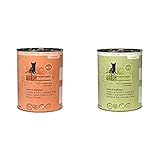 catz finefood N° 25 Huhn & Thunfisch Feinkost Katzenfutter nass, verfeinert mit Kürbis & Hagebutte, 6 x 400g Dosen & N° 5 Lachs & Geflügel Feinkost Katzenfutter nass, 6 x 400g D