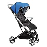 X-lander Buggy X-Follow Kinderwagen Buggy mir Liegeposition Kindersportwagen Einhändig faltbar Reisebuggy zusammenklappbar (Cosmic blue)