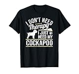 Schild Cockapoo Geschenk Hund Gag T-Shirt – Funny Hund Spruch T