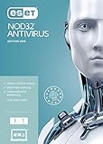 ESET NOD32 Anivirus 2019 | 3 User | 1 Jahr Virenschutz | Windows (10, 8, 7 und Vista)|Standard|3 Geräte|1 Jahr|PC|Download|Dow