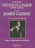 Franck: Sonata in A Major for Flute and Piano: (Great Performer's Edition)