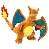 Pokemon Kuscheltier XXL Glurak Charizard 30 cm – Pokemon Plüschtier – Neue 2021 – Pokemon Plush - Offiziell Lizenziertes Pokemon Spielzeug