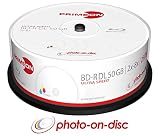 Primeon BD-R DL 50GB/2-8x Cakebox (25 Disc) Photo-on-disc, Inkjet Full Size Printable S