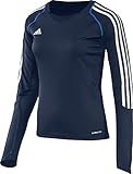 adidas Damen Langarmshirt T12 Team Climacool Longsleeve X13172, Navyblau/Weiß, 52