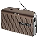 Grundig Music 60, empfangsstarkes Radio im modernen Design, brown/