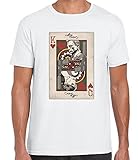 Daffy James Bond 007 Casino Royale King Spade Unisex T-Shirt, weiß, XXL