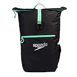 Speedo Unisex-Erwachsene Team Rucksack Iii, Schwarz/Grun, Einheitsgröß
