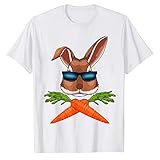 T-Shirt for Women Crewneck Easter PrintingDailyLoose Blouses Tops (White, M)