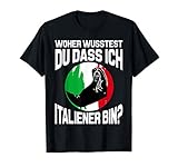 Italien Tshirt mit Italienische Flagge Italia Italy Damen T-S