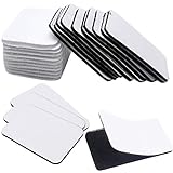 nuoshen 30 Stück 60×40mm Klettband Selbstklebender, Extra Stark Klettverschluss Doppelseitig Klebende mit Klettverschluss für Teppich,Sofakissen,M