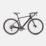 Yinhai Rennräder, 22-Gang-20-Zoll-Fahrräder, Carbonrahmen, Straßenradrennen, Doppelrad-Doppelbremsräder Mit Rädern,Black 51