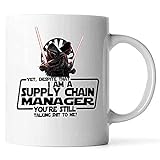 Till Talking Shit to Supply Chain Manager Coffee Mug Ceramic (White,)
