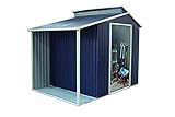 Gardiun KIS12989 Gartenhaus Marlow mit Veranda 6,85 m², außen 193 cm x 35 cm x 237 cm, verzinkter Stahl,