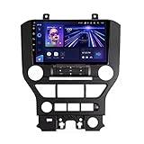 Für Ford Mustang VI S550 2014-2021 Android 10.0 Car Stereo Autoradio Head Unit 9 Zoll Touchscreen, Bluetooth Carplay FM AM RDS DSP Lenkradsteuerung Rückfahrkamera Lüfter,F1,8Core 4G+WIFI: 4+64G