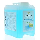 Jemako Sanitärreiniger (Blue Sea) ECO Plus 2l Kanister | für strahlende Sauberkeit im kompletten Sanitärbereich | inkl. Sinland M