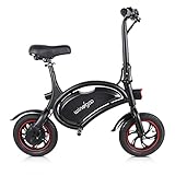 Windgoo E Scooter mit Sitz, E-Bike, 350W 36V 6AH City Blitz E-Scooter, E Roller mit Sitz, Elektrofahrrad, Elektroroller Erwachsene Elektromobil Klappbar mit Sitz, Elektro-S