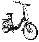 Elektro Klapprad Z1, 20 Zoll, Elektrofahrrad, Klappfahrrad E-Bike 22,2 kg, 250 Watt, E-Bike, Faltrad, Klapprad, Fahrrad 6-Gang-Shimano_Schaltung, Scheibenbremsen,