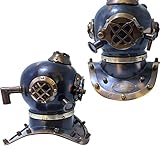 Vintage US Navy Mark V Antik Helm Tiefsee T