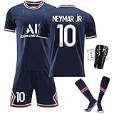 YUyankejiYX 21-22 Heim-/Auswärtstrikot Nr.7 Mbappé Nr.10 Neymar Nr.11 Di María Kurzarmtrikot Shorts Set für Fußballtrikot für Erwachsene und Kinder Adult (C, Kid 28)