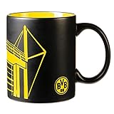 Borussia Dortmund BVB-Tasse mit Stadion-Silhouette, Einheitsgröße (1er Pack)