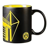 Borussia Dortmund BVB-Tasse mit Stadion-Silhouette, Einheitsgröße (1er Pack)