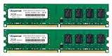 DUOMEIQI 4GB Kit (2X2GB) PC2 6400 RAM, DDR2 800 PC2-6400U 4GB DDR2 2Rx8 CL6 1,8V Desktop Arbeitsspeicher Memory Module Upg