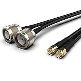 Halo-Son 2X 2,5m SMA-Male auf N-Male, Antennenkabel für 4G LTE und 5G MIMO Router Antennen, Outdoor, 50Ohm Low Loss [CoFlex2700 2X 2,5m SMA Male - N Male]