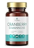 SOLVISAN CRANBERRY D-MANNOSE für Blase und Harnwege - ergänzt um Echinacea, Vitamin C und D - 60 Kap