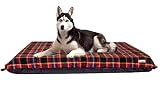 Kosipet Orthopädische Hundebett-Matratze mit abnehmbarem Bezug, Größe M, Rot k