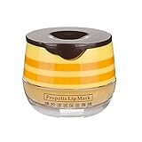 YEUCI Lippenmaske Honig-Lippenmaske feuchtigkeitsspendender Propolis-Lippenbalsam nährende Anti-Falten-Lippenpflege und prall trocken rissige Lippen verblassende Lipp