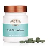 BÄRBEL DREXEL® Anti Schwitzen Presslinge, Anti Geruch, Gegen Schwitzen (90 Stk) 100% Vegane Herstellung Deutschland, spezieller Wirkstoffkomplex Salbei Alfalfa sweat off antitranspirant, Anti Schweiß